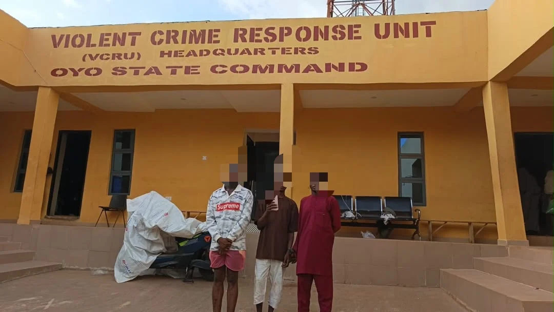 Oyo Police apprehend three suspects linked to murder and robbery in Ibadan